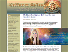Tablet Screenshot of goddessontheloose.com